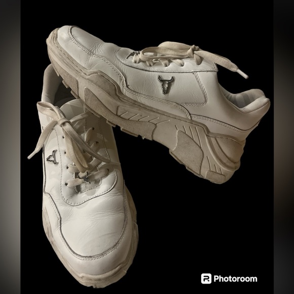 WindsorSmith sneakers Carte white leather preowned size 10 back to school - Picture 2 of 12